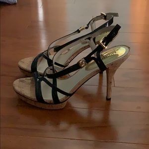 New Michael Kors Black strappy heels